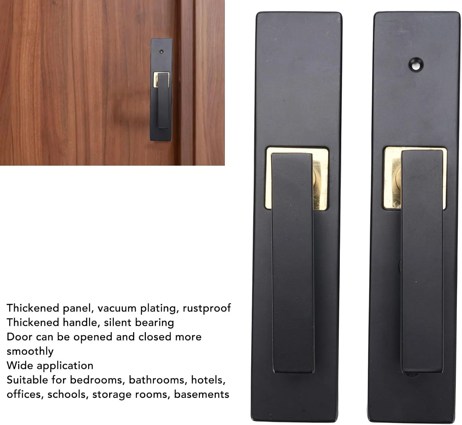 دستگیره درب ورودی کلیدخور آلیاژ آلومینیوم، دستگیره اهرمی درب سنگین با مجموعه قفل، اهرم ورودی کلیدخور برای هتل دفتر کار خانگی