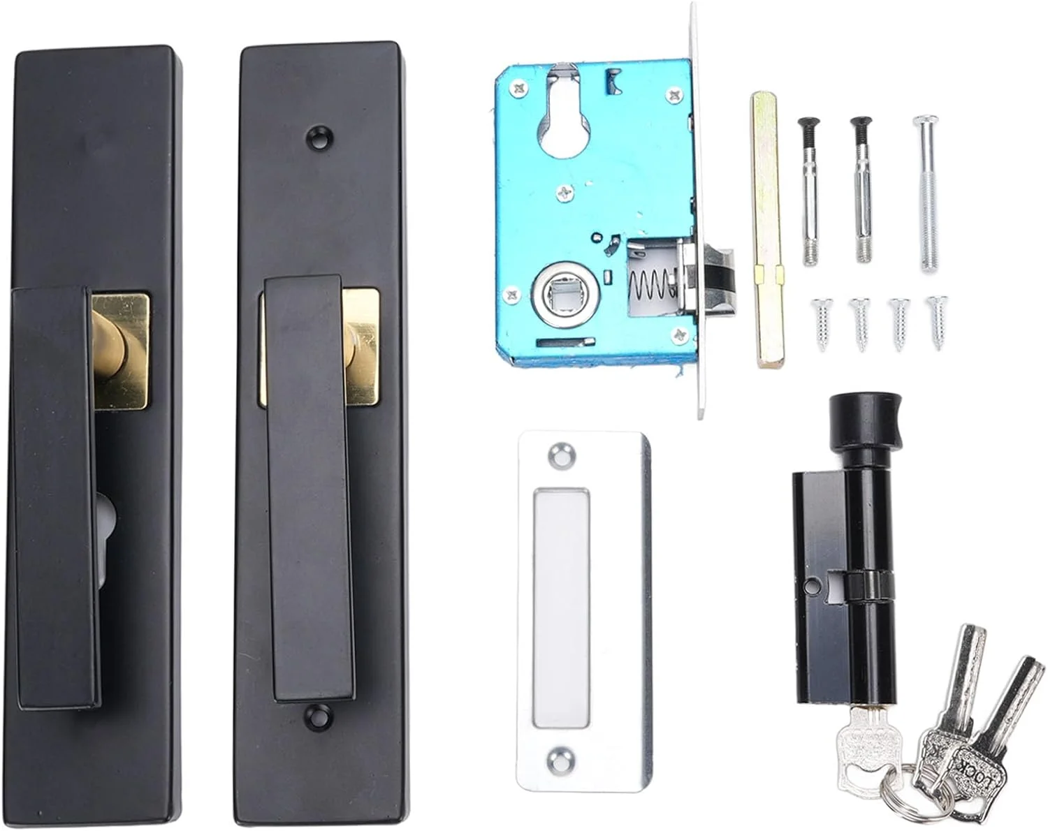 دستگیره درب ورودی کلیدخور آلیاژ آلومینیوم، دستگیره اهرمی درب سنگین با مجموعه قفل، اهرم ورودی کلیدخور برای هتل دفتر کار خانگی