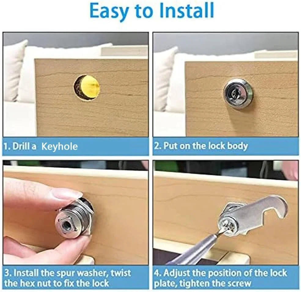 قفل کم کابینت 25 میلی متری Amuer، 2 عددی، قفل استوانه ای کم کابینت فایل جهانی، لوازم جانبی سخت افزاری قفل کمد کوچک برای کشوی فایل امنیتی، صندوق پستی، درب RV Camper، قفل جایگزین جعبه ابزار ذخیره سازی قفل کم کابینت 25 میلی متری Amuer، 2 عددی، قفل استوانه ای کم کابینت فایل جهانی، لوازم جانبی سخت افزاری قفل کمد کوچک برای کشوی فایل امنیتی، صندوق پستی، درب RV Camper، قفل جایگزین جعبه ابزار ذخیره سازی