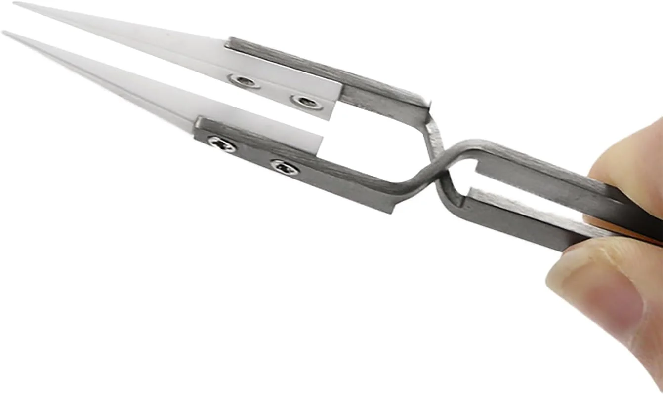 موچین معکوس استیل ضد زنگ YTgilo، 3 عددی، ضد مغناطیس و ضد اسید، گیره دقیق نوک تیز، دسته نقره ای، موچین سرامیکی برای برداشتن قطعات الکترونیکی و گرفتن کویل موچین معکوس استیل ضد زنگ YTgilo، 3 عددی، ضد مغناطیس و ضد اسید، گیره دقیق نوک تیز، دسته نقره ای، موچین سرامیکی برای برداشتن قطعات الکترونیکی و گرفتن کویل