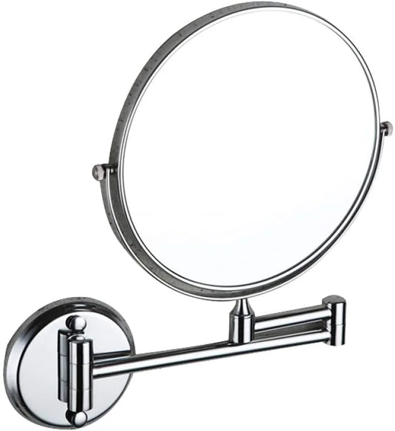 آینه آرایشی، آینه زیبایی دو طرفه دیواری با بزرگنمایی 3 برابری، آینه حمام با قابلیت افزایش طول و چرخش 360 درجه، آینه آرایشی نقره ای (رنگ: نقره ای، اندازه: 6 اینچ) (نقره ای 6 اینچ) آینه آرایشی، آینه زیبایی دو طرفه دیواری با بزرگنمایی 3 برابری، آینه حمام با قابلیت افزایش طول و چرخش 360 درجه، آینه آرایشی نقره ای (رنگ: نقره ای، اندازه: 6 اینچ) (نقره ای 6 اینچ)