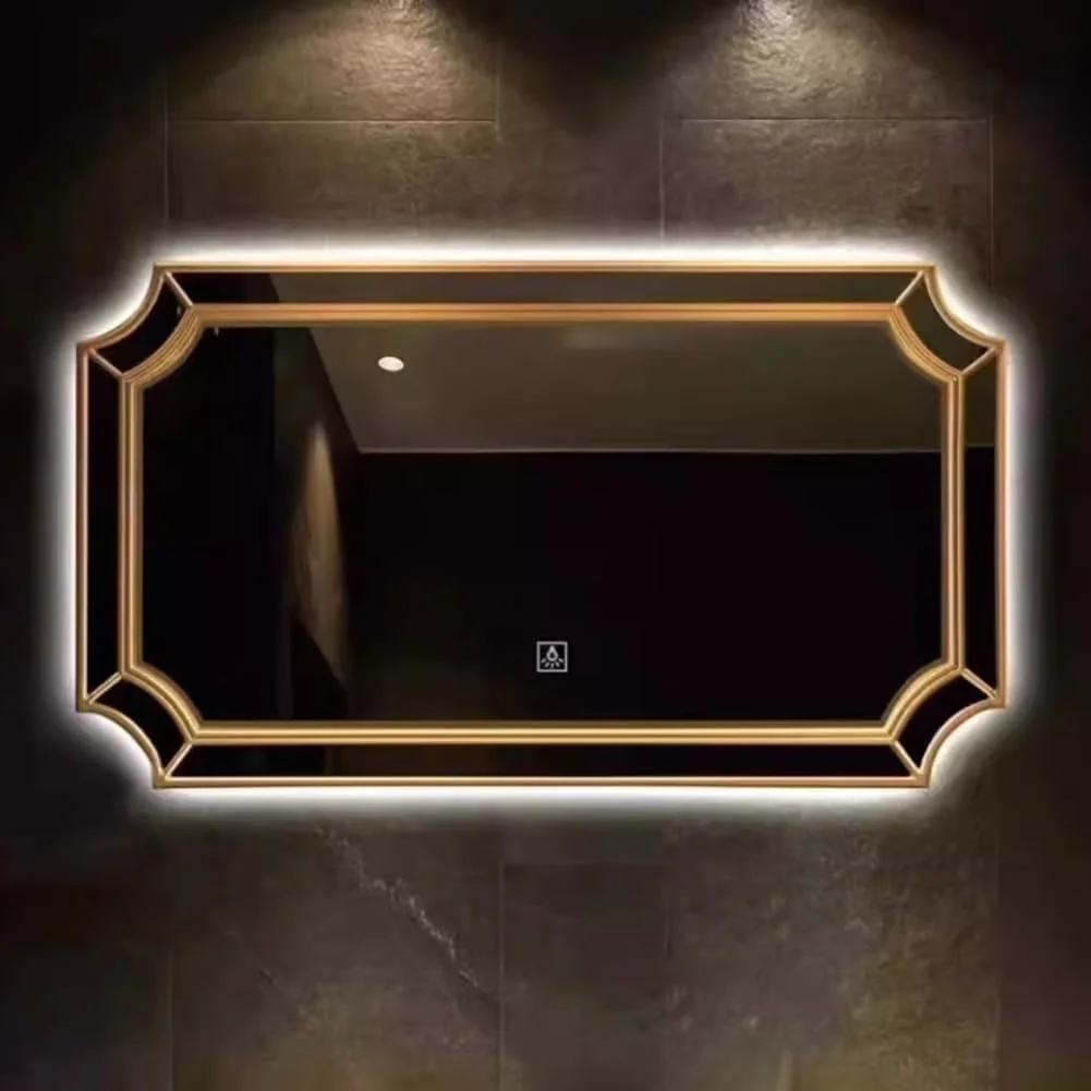 آینه حمام LED با نور پس زمینه عمودی/افقی TT-YEF، آینه آرایشی با کنترل لمسی، آینه روشویی دیواری، آینه دیواری شیشه ای ضد مه و ضد خرد شدن، W86×l120cm آینه حمام LED با نور پس زمینه عمودی/افقی TT-YEF، آینه آرایشی با کنترل لمسی، آینه روشویی دیواری، آینه دیواری شیشه ای ضد مه و ضد خرد شدن، W86×l120cm
