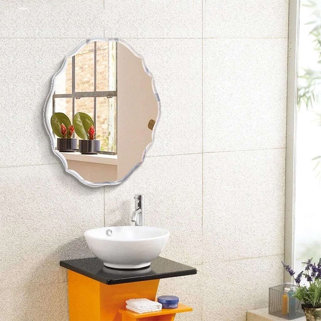آینه آرایش TTGLRT، آینه دیواری حمام، آینه روشویی دیواری، آینه بیضی شکل، آینه آرایش اتاق خواب