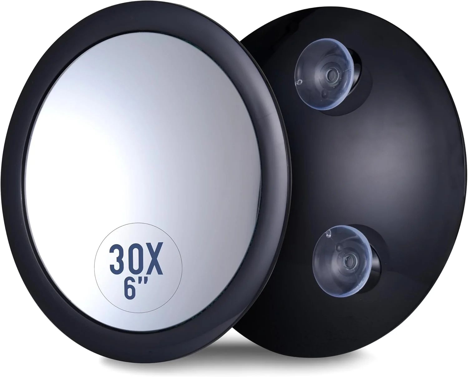 آینه آرایشی بزرگنمایی 30 برابر - آینه مکنده چسبی با بزرگنمایی بالا برای آرایش و پیرایش دقیق - گرد و قابل حمل، 15 سانتی متر (مشکی) آینه آرایشی بزرگنمایی 30 برابر - آینه مکنده چسبی با بزرگنمایی بالا برای آرایش و پیرایش دقیق - گرد و قابل حمل، 15 سانتی متر (مشکی)