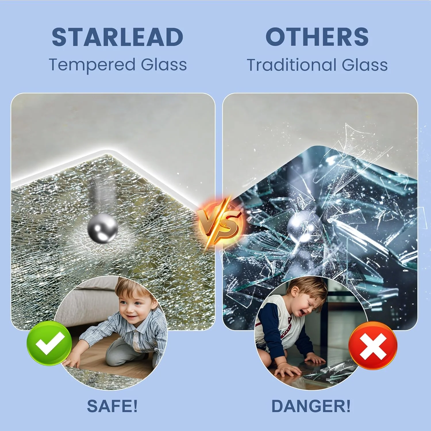 STARLEAD - 28" x 36" LED Bathroom Mirror with Lights, Wall Mounted with Bluetooth Speaker, Anti-Fog 3 Color Temperature, Dimmable Brightness, Waterproof, Tempered Glass,