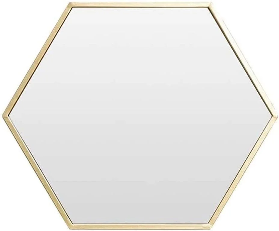 آینه دیواری آویز SMLZV، آینه آرایشی چند ضلعی برای دکوراسیون منزل، حمام، اتاق خواب و اتاق نشیمن