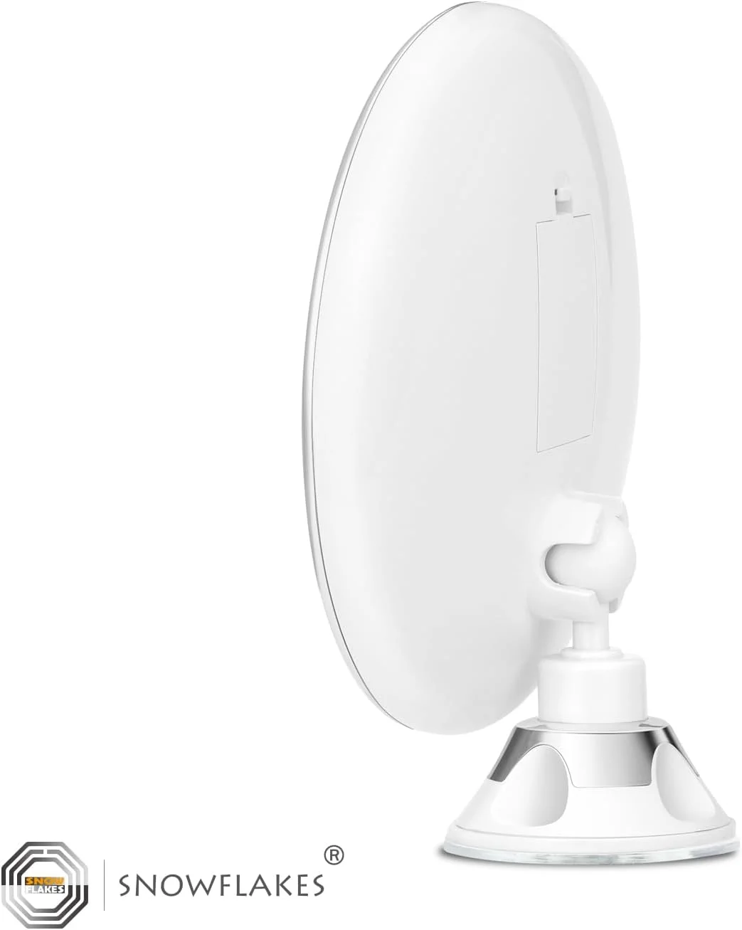 آینه آرایشی بزرگنمایی دار با نور SNOWFLAKES SNOWFLAKES مدل Summer Snow – آینه آرایشی 10 برابر با 3 حالت نور و مکنده – آینه حمام – نصب آسان و روان – مفصل گردان 360 درجه.