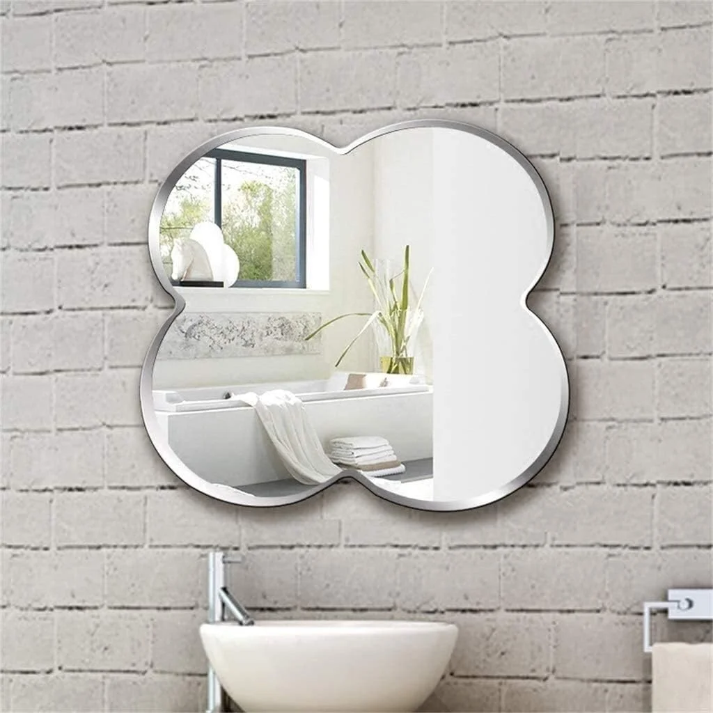 آینه دیواری کلاسیک بدون قاب SMLZV، آینه تزئینی دیواری، مجموعه خانگی، آینه هنری مدرن دیواری