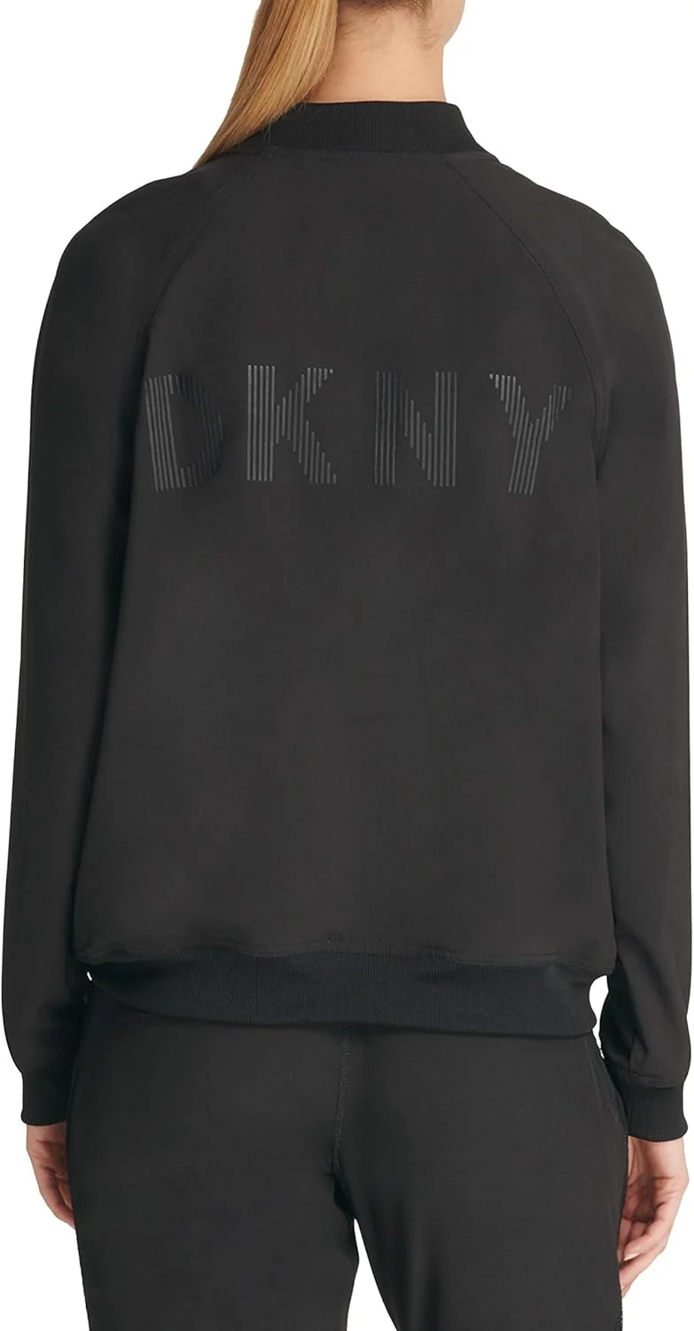 کت بمبر زنانه طرح گرافیکی DKNY کت بمبر زنانه طرح گرافیکی DKNY