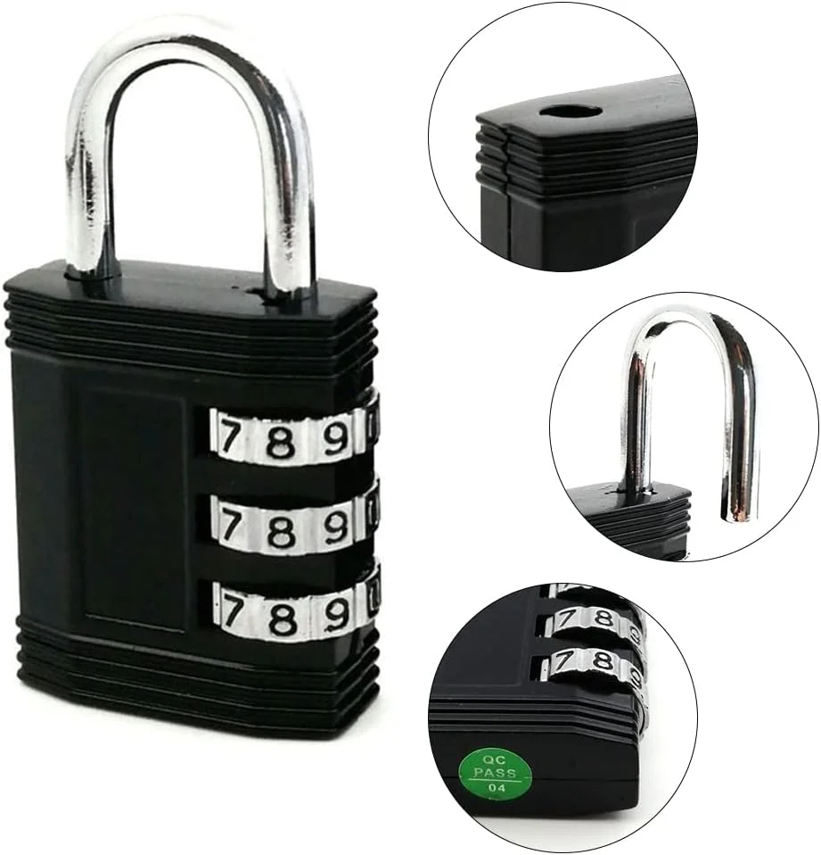 قفل ترکیبی 2 عددی برای کمد، قفل 3 رقمی برای کمد، قفل چمدان برای نگهداری، کوله پشتی مدرسه، جعبه ابزار