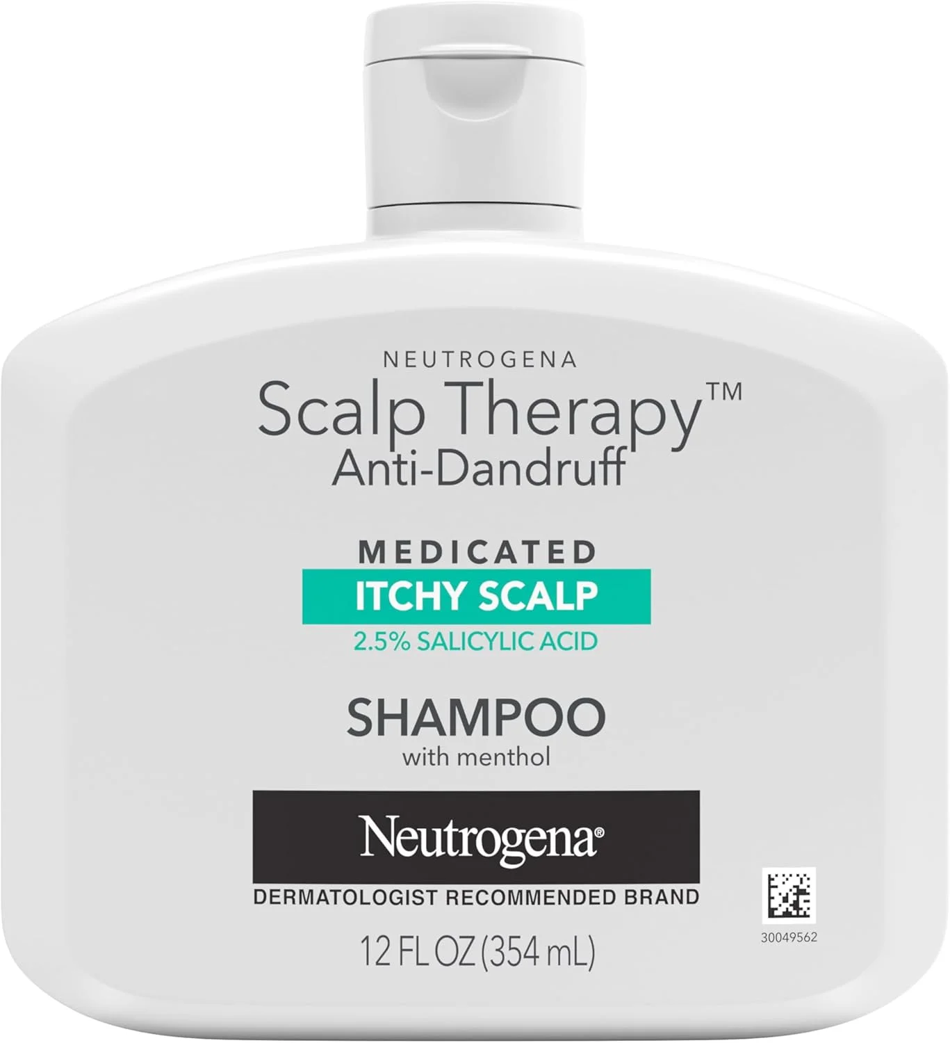 شامپو ضد شوره سر نوتروژینا، حاوی 2.5% سالیسیلیک اسید با رایحه نعناع، حجم 355 میلی لیتر