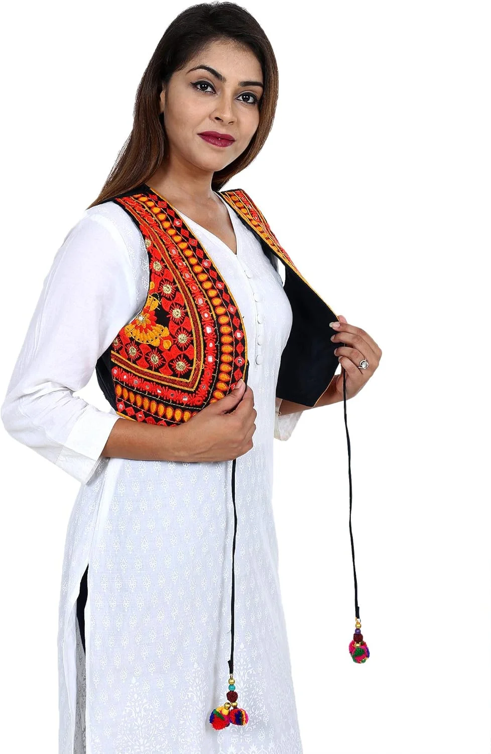 کت قومی زنانه، جلیقه، شیک، نخی، دست ساز، سنتی ناوراتری، راجستانی، گلدوزی شده، آینه کاری شده، کوتی گوگراتی کوچی برای دختران، اندازه دور سینه (اینچ) کت قومی زنانه، جلیقه، شیک، نخی، دست ساز، سنتی ناوراتری، راجستانی، گلدوزی شده، آینه کاری شده، کوتی گوگراتی کوچی برای دختران، اندازه دور سینه (اینچ)