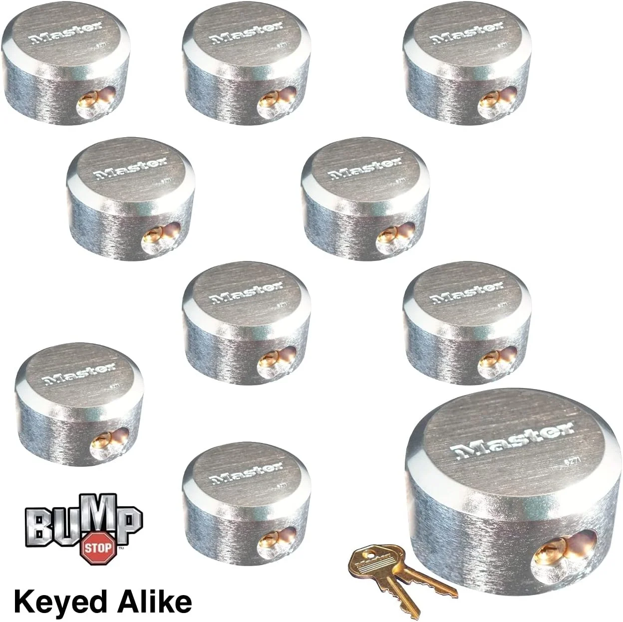 قفل های مخفی سری Master Lock Pro، کلید یکسان 6271NKA-10 با فناوری BumpStop