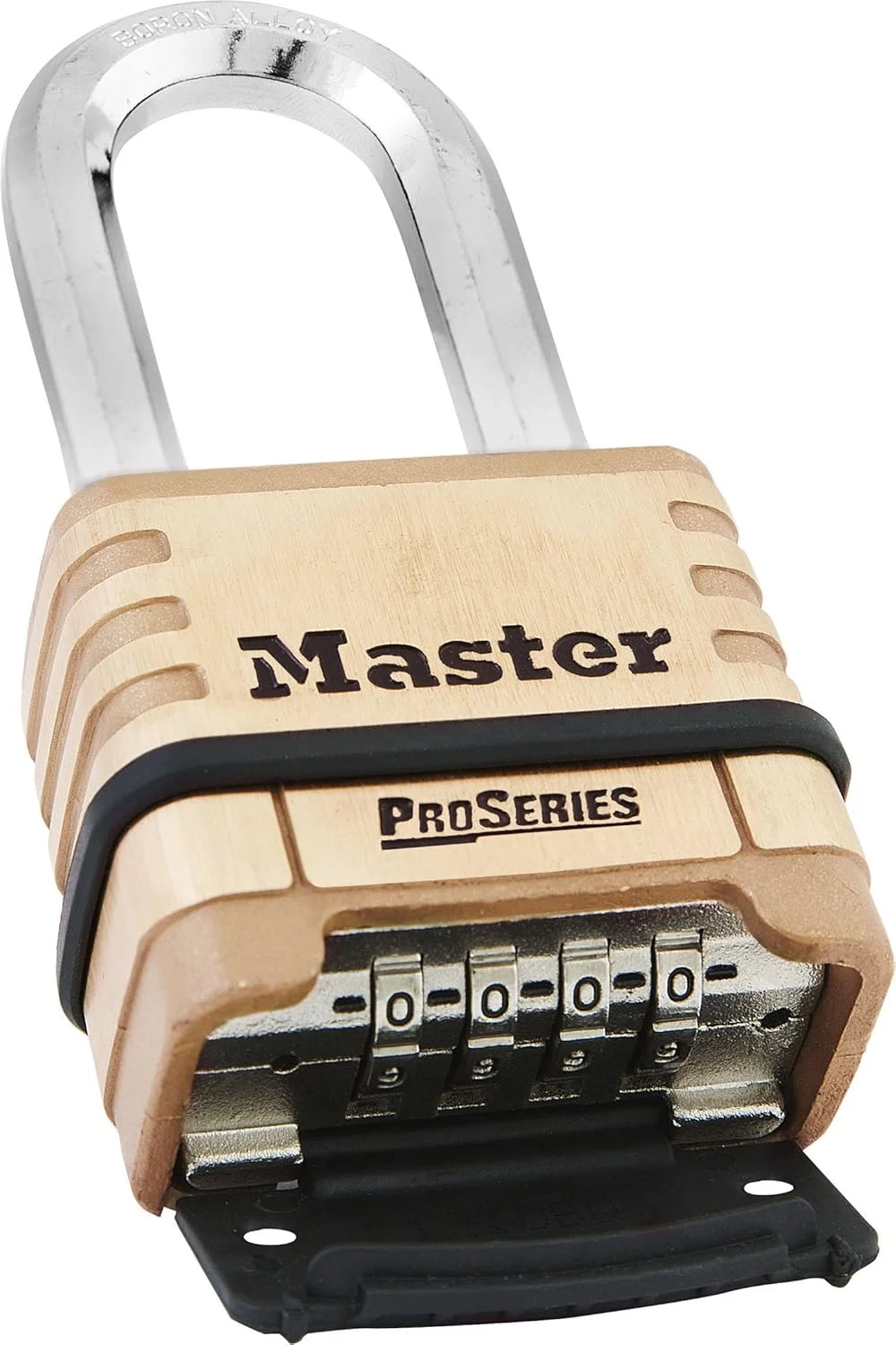 قفل آویز Master Lock، قفل ترکیبی قابل تنظیم مجدد برنجی ProSeries، قفل امنیتی بالا مناسب برای کاربردهای تجاری و صنعتی