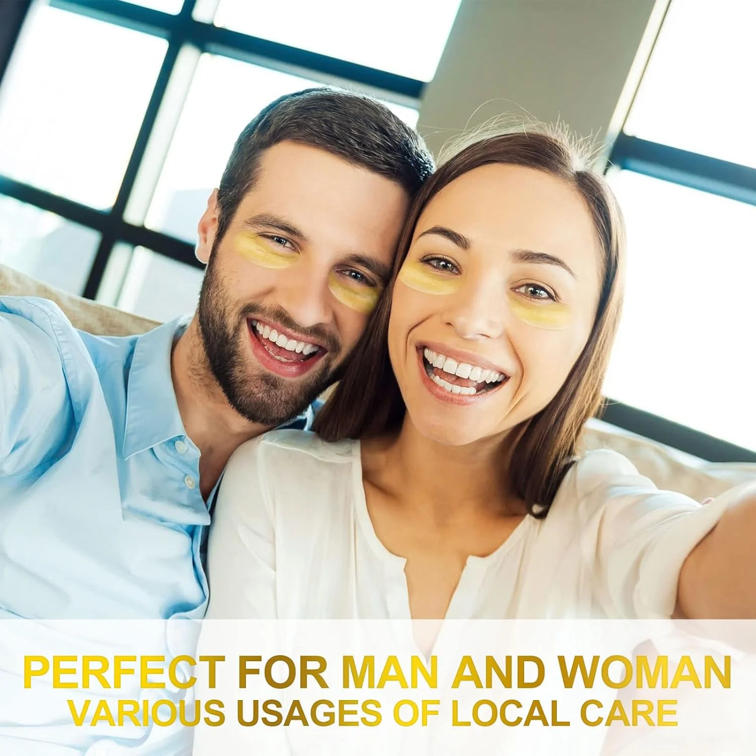 پچ های زیر چشم طلای 24 عیار Fivewan - ماسک چشم 60 عددی طلای خالص ضد پیری کلاژن اسید هیالورونیک ماسک زیر چشم برای رفع سیاهی دور چشم، پف و چین و چروک، پوست خود را شاداب کنید