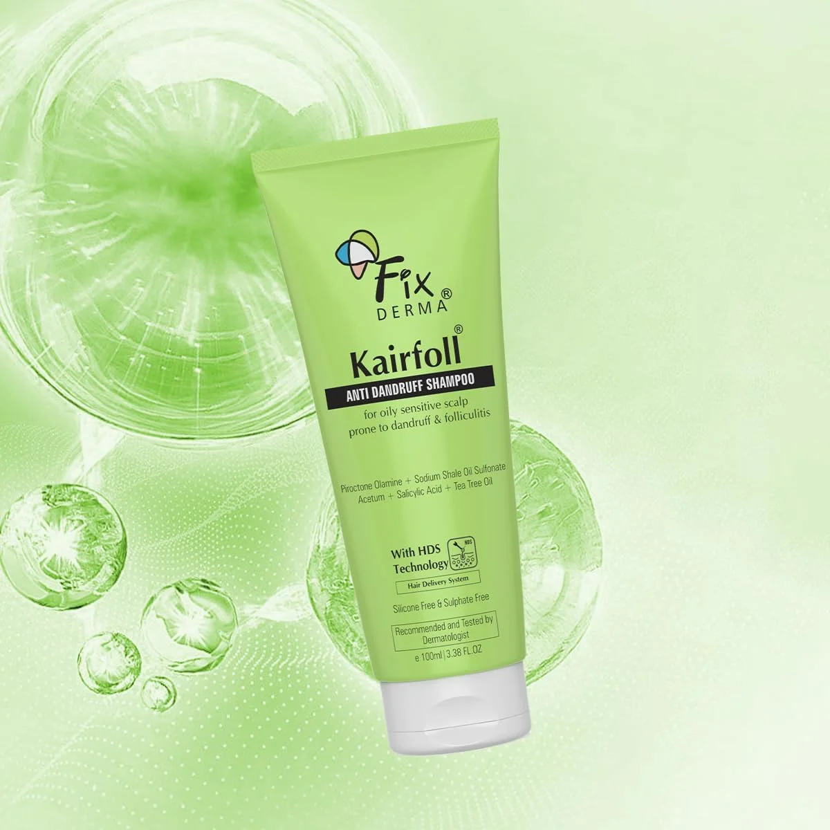 شامپو ضد شوره فیکسرما Kairfoll برای پوست سر چرب و حساس مستعد شوره و فولیکولیت | شامپو ضد شوره برای زنان و مردان | اسید سالیسیلیک برای ریزش مو | شامپو بدون سولفات - 100 میلی لیتر شامپو ضد شوره فیکسرما Kairfoll برای پوست سر چرب و حساس مستعد شوره و فولیکولیت | شامپو ضد شوره برای زنان و مردان | اسید سالیسیلیک برای ریزش مو | شامپو بدون سولفات - 100 میلی لیتر