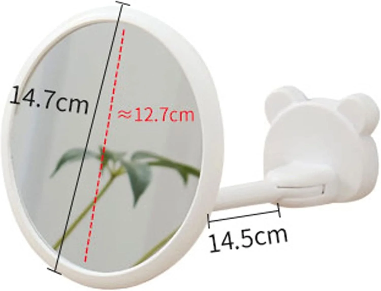 آینه حمام بدون نیاز به دریل SEMOOR، آینه آرایشی HD، آینه روشویی، بازوی تاشو با مکش دیواری به همراه لوازم جانبی حمام گرد بلند