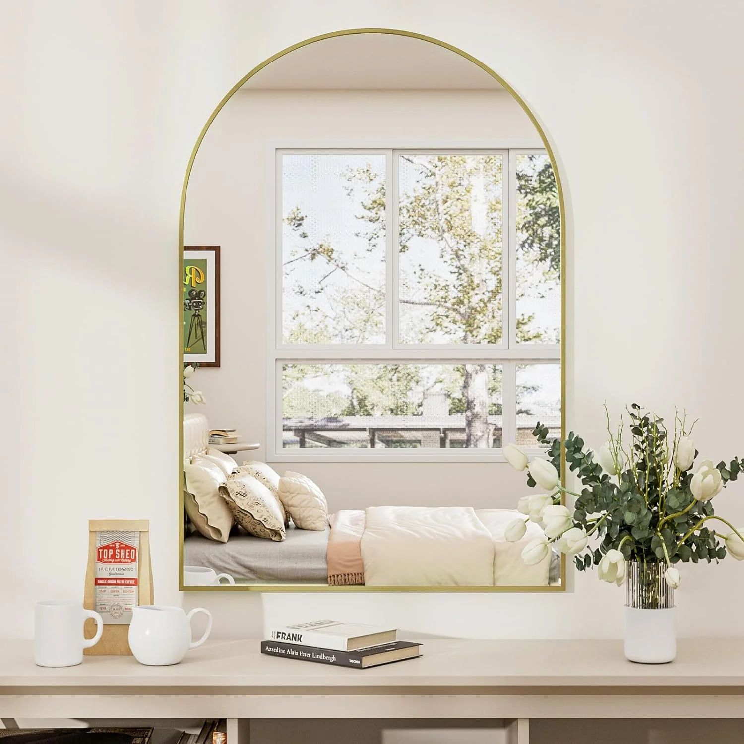 آینه حمام زاویه راست قوسی شکل Rowjut - 3