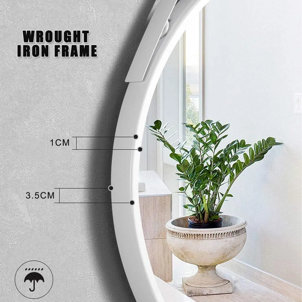 آینه آرایشی REJOON، آینه حمام، آینه رومیزی، آینه دیواری، قاب فلزی، بند آویز، آینه گرد برای راهرو، اتاق نشیمن، ورودی ها /a/60Cm (رنگ: A، سایز: 60Cm) آینه آرایشی REJOON، آینه حمام، آینه رومیزی، آینه دیواری، قاب فلزی، بند آویز، آینه گرد برای راهرو، اتاق نشیمن، ورودی ها /a/60Cm (رنگ: A، سایز: 60Cm)