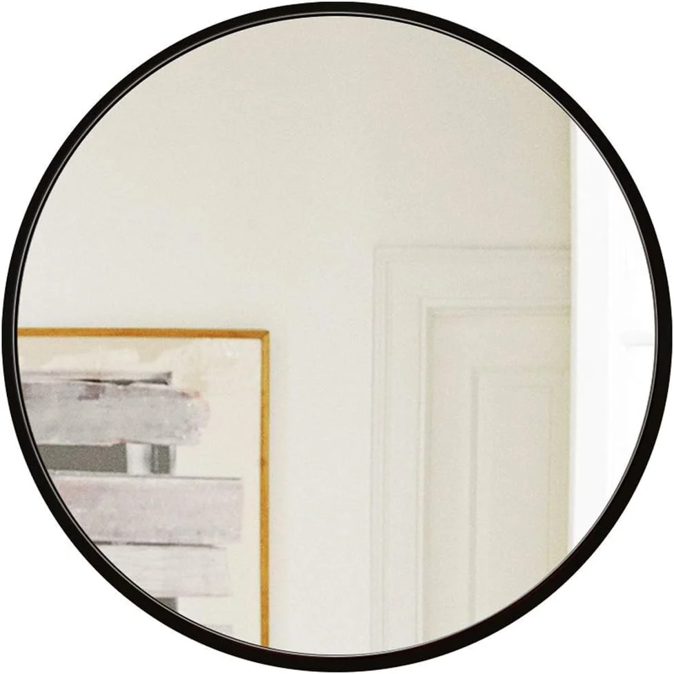 آینه آرایشی REJOON، آینه حمام، آینه رومیزی، قاب فلزی HD، دایره ای ضخیم 4 سانتی متری، آینه دیواری آویز تزئینی اصلاح صورت، 2 رنگ، 4 سایز، طلایی 60X60 سانتی متر / طلایی / 50X50 سانتی متر آینه آرایشی REJOON، آینه حمام، آینه رومیزی، قاب فلزی HD، دایره ای ضخیم 4 سانتی متری، آینه دیواری آویز تزئینی اصلاح صورت، 2 رنگ، 4 سایز، طلایی 60X60 سانتی متر / طلایی / 50X50 سانتی متر