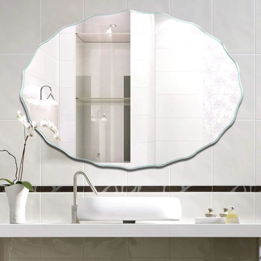 آینه آرایشی REJOON، آینه حمام، آینه رومیزی، بیضی شکل، اصلاح صورت با قاب شیشه ای پخ دار، طراحی ساده و شیک، آینه دیواری تزئینی برای دکوراسیون منزل، اتاق خواب /a/45X60Cm آینه آرایشی REJOON، آینه حمام، آینه رومیزی، بیضی شکل، اصلاح صورت با قاب شیشه ای پخ دار، طراحی ساده و شیک، آینه دیواری تزئینی برای دکوراسیون منزل، اتاق خواب /a/45X60Cm