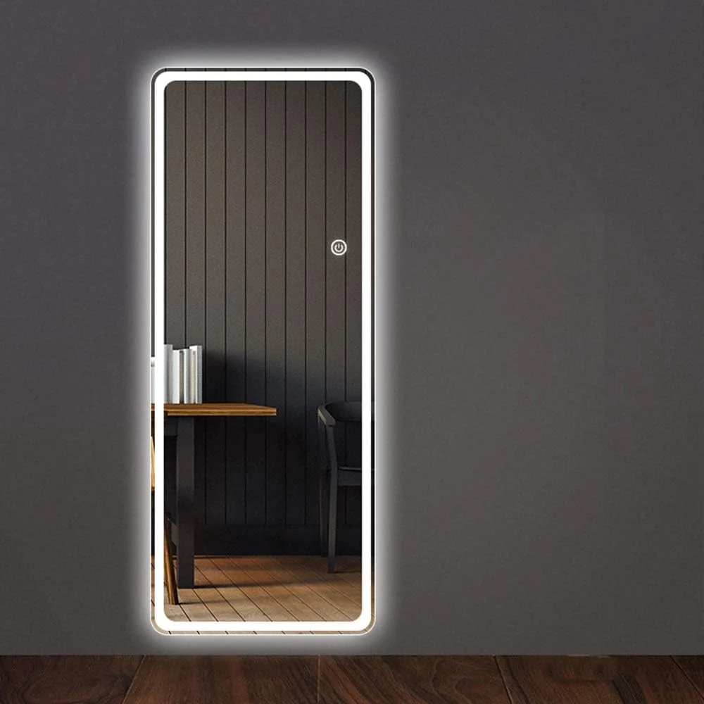 آینه حمام QDDVGTGDS، آینه حمام دیواری، آینه تمام قد با کلید لمسی و نورپردازی، آینه LED با کیفیت HD و صرفه جویی در انرژی، مناسب برای ورودی/اتاق خواب/اتاق پرو آینه حمام QDDVGTGDS، آینه حمام دیواری، آینه تمام قد با کلید لمسی و نورپردازی، آینه LED با کیفیت HD و صرفه جویی در انرژی، مناسب برای ورودی/اتاق خواب/اتاق پرو