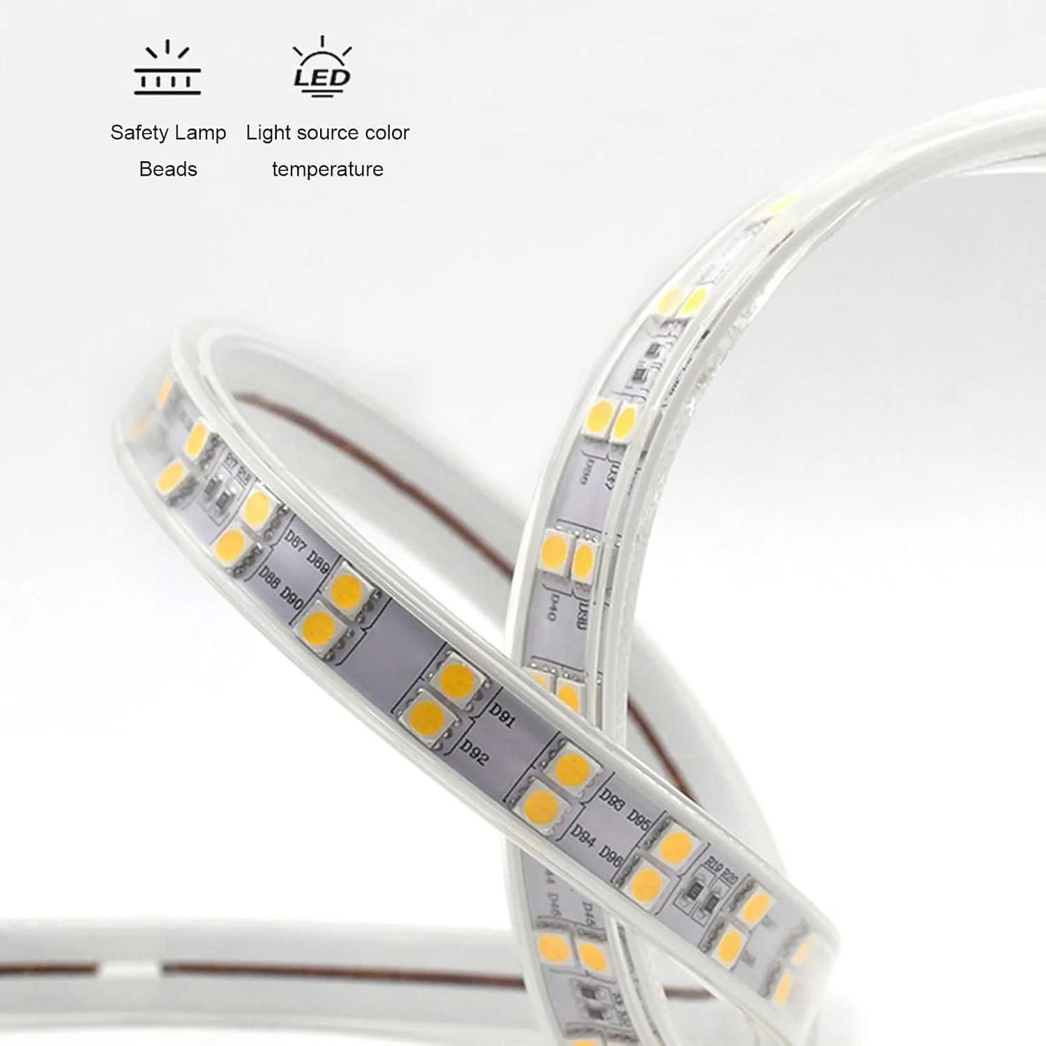 QDDVGTGDS Bathroom Mirror mirror Smartbathroom Mirrors Wall Mounted LED Round Mirror Aluminum Alloy Frame Decorative Mirror Dual Touch Three Light Color Makeup Mirror Anti-fog HD