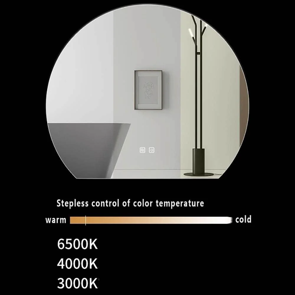 آینه دیواری حمام QDDVGTGDS، آینه هوشمند شیشه ای سکوریت شده مناسب حمام، آینه بزرگ حمام با نورهای کم نور شونده پیوسته، آینه ضد مه روشویی، بدون قاب آینه دیواری حمام QDDVGTGDS، آینه هوشمند شیشه ای سکوریت شده مناسب حمام، آینه بزرگ حمام با نورهای کم نور شونده پیوسته، آینه ضد مه روشویی، بدون قاب
