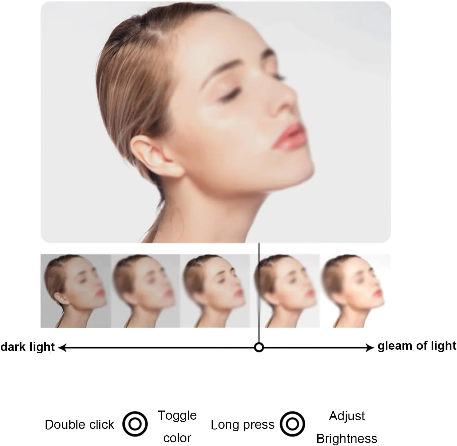 آینه حمام QDDVGTGDS، آینه آرایشی، آینه قدی، آینه آرایش هلالی گرد دیمردار 3000k-6000k، منبع نور حرفه ای زیبایی، آینه نقره ای با کیفیت بالا، آینه های حمام De آینه حمام QDDVGTGDS، آینه آرایشی، آینه قدی، آینه آرایش هلالی گرد دیمردار 3000k-6000k، منبع نور حرفه ای زیبایی، آینه نقره ای با کیفیت بالا، آینه های حمام De