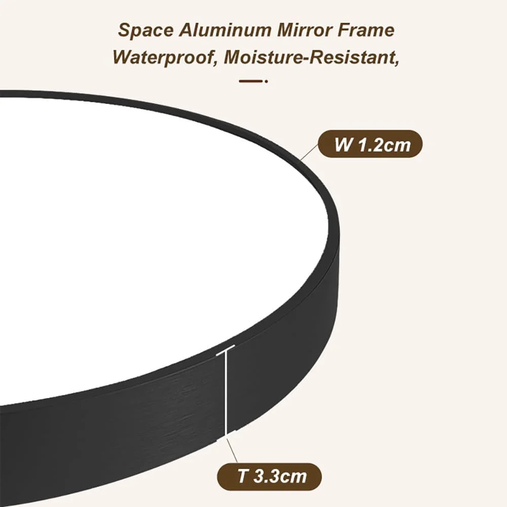 Perforation-Free Morden Wall-Mounted Makeup Mirror for Bathroom, Vanity, and Toilet Use, Elegant, Rose golden (1, Rectangular 40 * 60cm) Perforation-Free Morden Wall-Mounted Makeup Mirror for Bathroom, Vanity, and Toilet Use, Elegant, Rose golden (1, Rectangular 40 * 60cm)