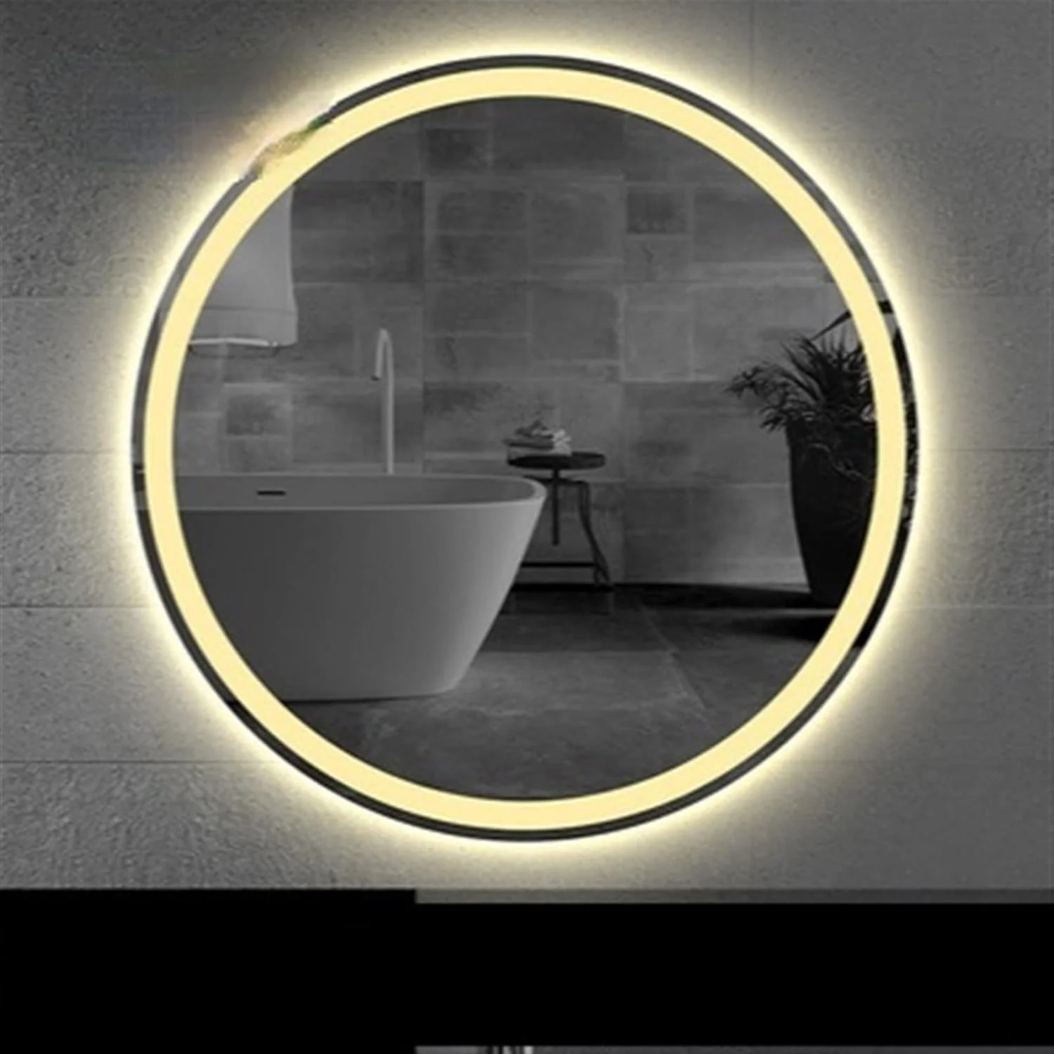 آینه دستشویی NNHGBB آینه گرد نورانی LED دیواری برای روشویی، آینه توالت، آینه هوشمند دستشویی آینه دستشویی NNHGBB آینه گرد نورانی LED دیواری برای روشویی، آینه توالت، آینه هوشمند دستشویی