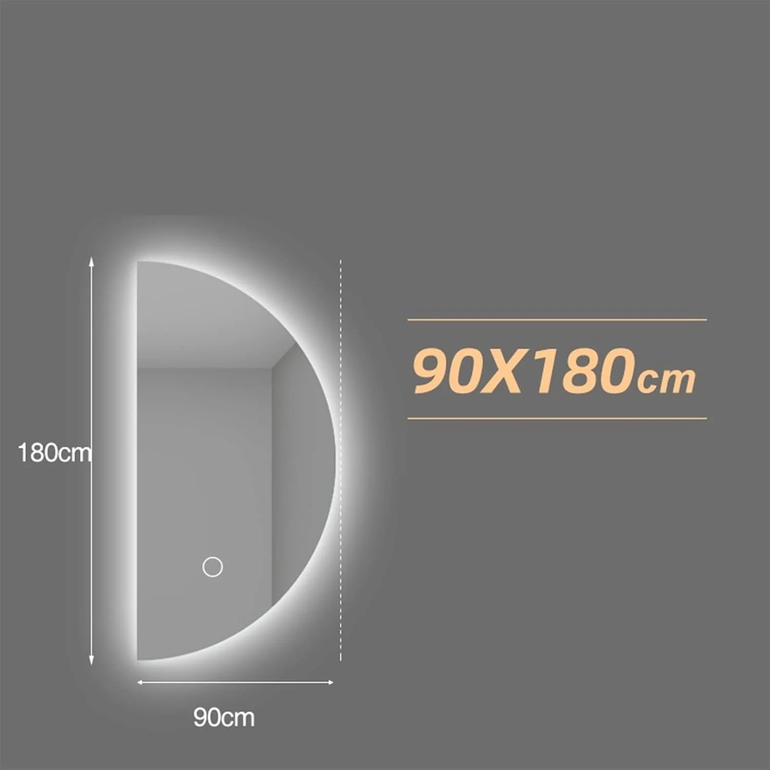 آینه های حمام NNHGBB، آینه آرایش، آینه دوش، آینه قدی، آینه گرد بزرگ با نور پس زمینه، مناسب اتاق خواب آینه های حمام NNHGBB، آینه آرایش، آینه دوش، آینه قدی، آینه گرد بزرگ با نور پس زمینه، مناسب اتاق خواب