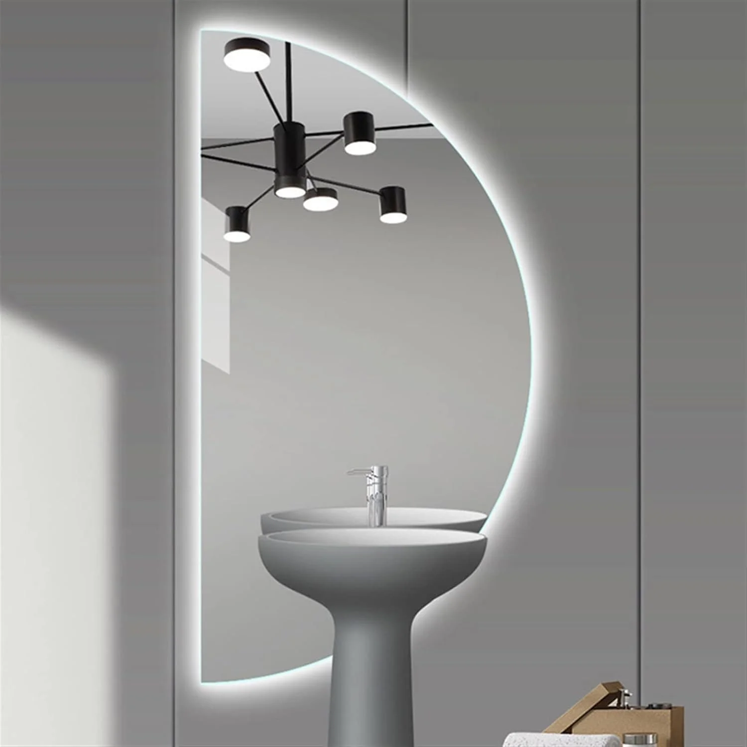 آینه های حمام NNHGBB، آینه آرایش، آینه دوش، آینه قدی، آینه گرد بزرگ با نور پس زمینه، مناسب اتاق خواب آینه های حمام NNHGBB، آینه آرایش، آینه دوش، آینه قدی، آینه گرد بزرگ با نور پس زمینه، مناسب اتاق خواب