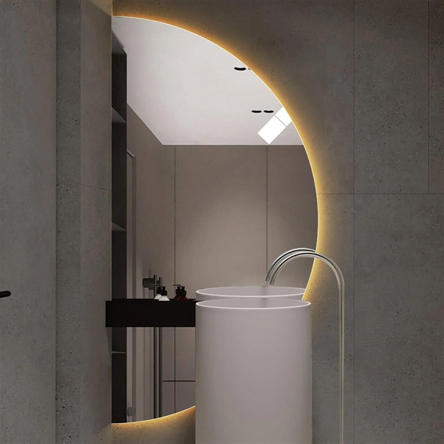 آینه های حمام NNHGBB، آینه آرایش، آینه دوش، آینه قدی، آینه گرد بزرگ با نور پس زمینه، مناسب اتاق خواب آینه های حمام NNHGBB، آینه آرایش، آینه دوش، آینه قدی، آینه گرد بزرگ با نور پس زمینه، مناسب اتاق خواب