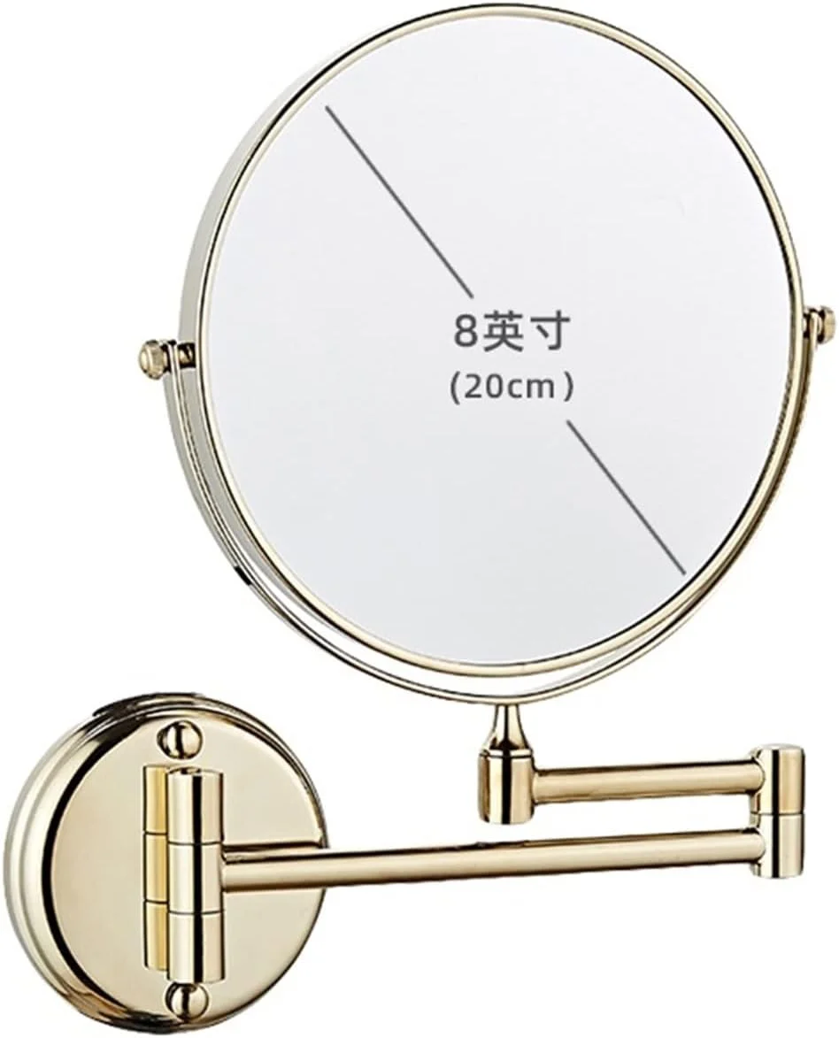 آینه های حمام NNHGBB، آینه گرد دوش، آینه های حمام، کابینت حمام، آینه مشکی اصلاح موی سر نصب شده روی دیوار، تزئینی دخترانه