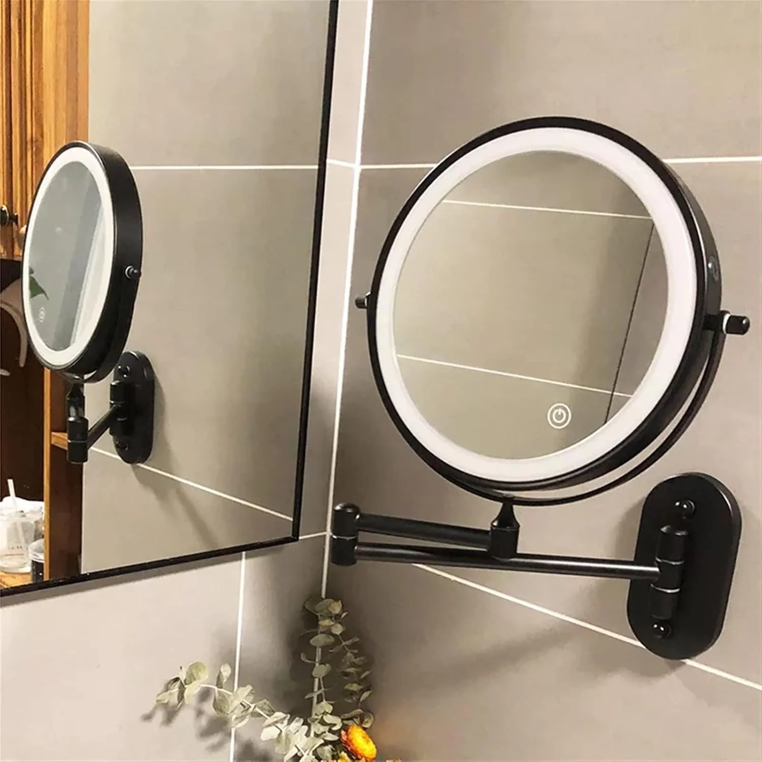 آینه دیواری حمام NNHGBB، آینه آرایشی مات بزرگنمایی دو طرفه آینه دیواری حمام NNHGBB، آینه آرایشی مات بزرگنمایی دو طرفه