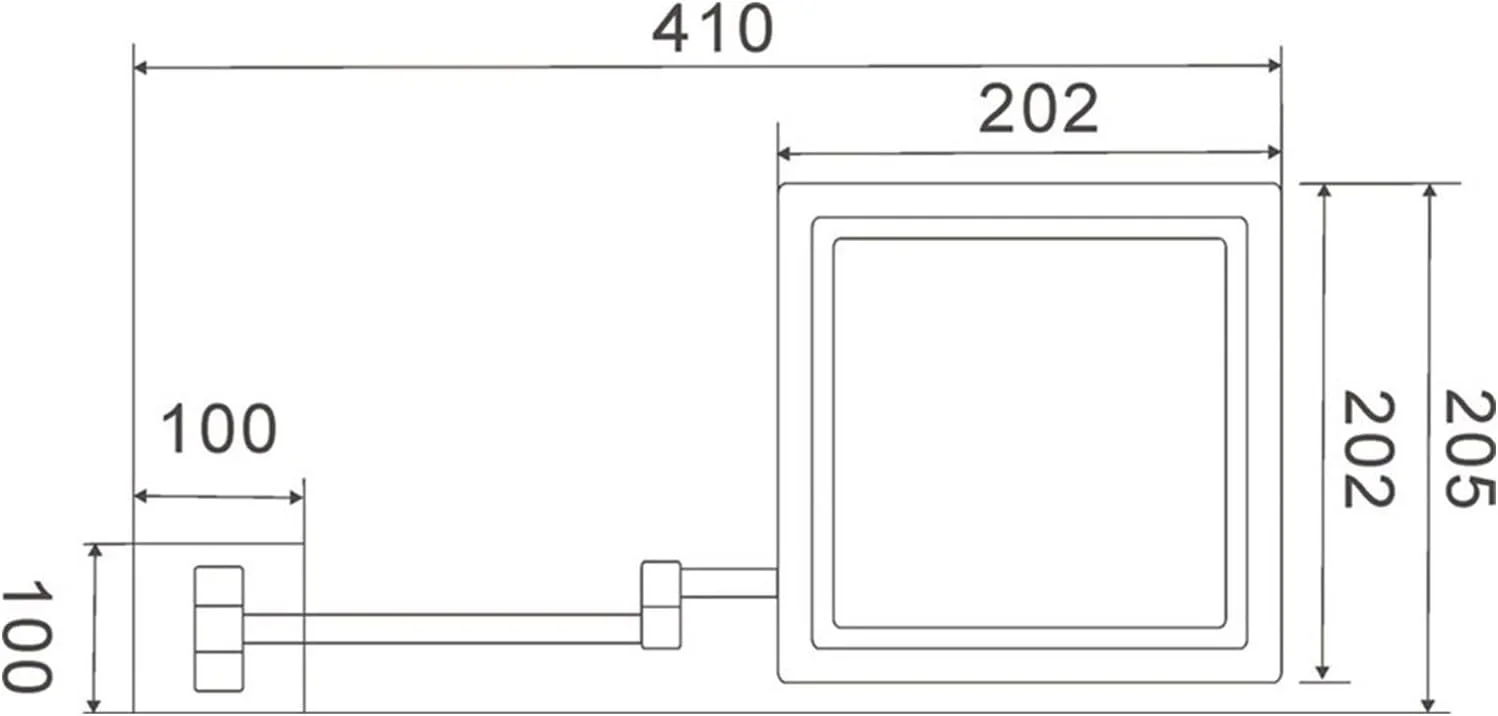 آینه های حمام NNHGBB آینه حمام یک طرفه آینه حمام منبع تغذیه برای خانه/هتل آینه دیواری آرایش