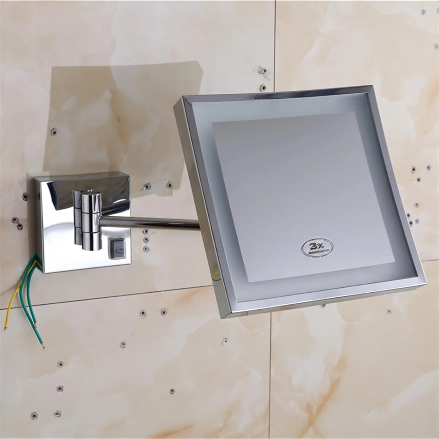 آینه های حمام NNHGBB آینه حمام یک طرفه آینه حمام منبع تغذیه برای خانه/هتل آینه دیواری آرایش