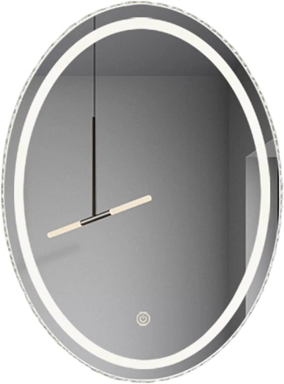 آینه های حمام NNHGBB بزرگ مدرن بدون قاب آینه هوشمند بیضی شکل دیواری آینه اصلاح مسافرتی لوازم آرایشی توالت