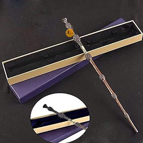 چوب دستی جادویی پروفسور دامبلدور Sage Square با هسته فلزی کلاسیک دست ساز، چوب کلکسیونی جادوگر، لوازم جانبی Cosplay (طول 40 سانتی متر) چوب دستی جادویی پروفسور دامبلدور Sage Square با هسته فلزی کلاسیک دست ساز، چوب کلکسیونی جادوگر، لوازم جانبی Cosplay (طول 40 سانتی متر)