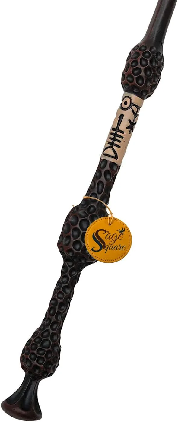 چوب دستی جادویی پروفسور دامبلدور Sage Square با هسته فلزی کلاسیک دست ساز، چوب کلکسیونی جادوگر، لوازم جانبی Cosplay (طول 40 سانتی متر) چوب دستی جادویی پروفسور دامبلدور Sage Square با هسته فلزی کلاسیک دست ساز، چوب کلکسیونی جادوگر، لوازم جانبی Cosplay (طول 40 سانتی متر)