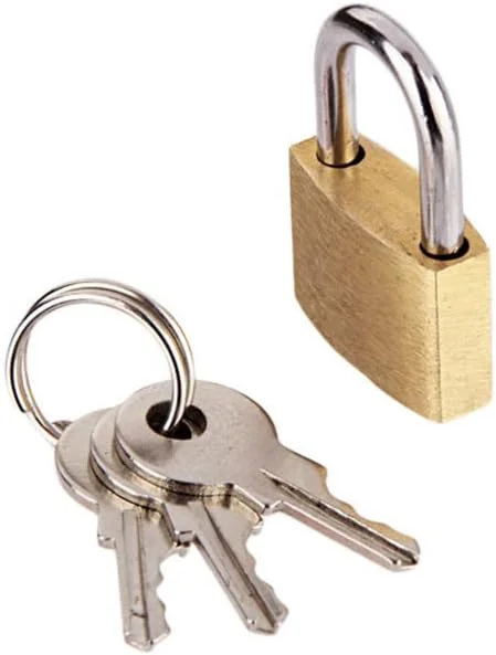 بسته 3 عددی قفل آویز برنجی 20 میلی متری Digi Smash با 9 کلید - قفل کوچک کمدهای شخصی، بدنه برنجی جامد، مناسب چمدان کوچک، جعبه ابزار، جعبه جواهرات و قفل کمد