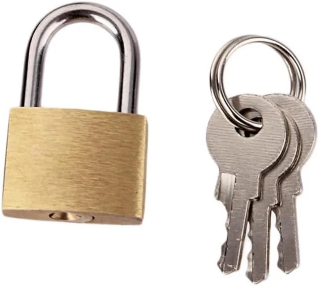 بسته 3 عددی قفل آویز برنجی 20 میلی متری Digi Smash با 9 کلید - قفل کوچک کمدهای شخصی، بدنه برنجی جامد، مناسب چمدان کوچک، جعبه ابزار، جعبه جواهرات و قفل کمد