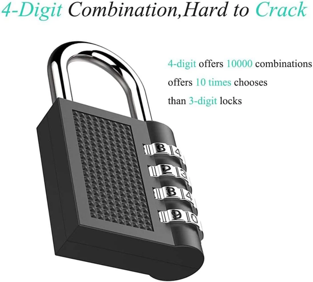 قفل ترکیبی دلفینو، قفل ضد آب با رمز، قفل های 4 رقمی برای مدرسه، قفل های ورزشی، قفل ترکیبی بیرونی برای سوله، حصار، حیاط خلوت، قفل حلقه ای (2 عدد مشکی) قفل ترکیبی دلفینو، قفل ضد آب با رمز، قفل های 4 رقمی برای مدرسه، قفل های ورزشی، قفل ترکیبی بیرونی برای سوله، حصار، حیاط خلوت، قفل حلقه ای (2 عدد مشکی)