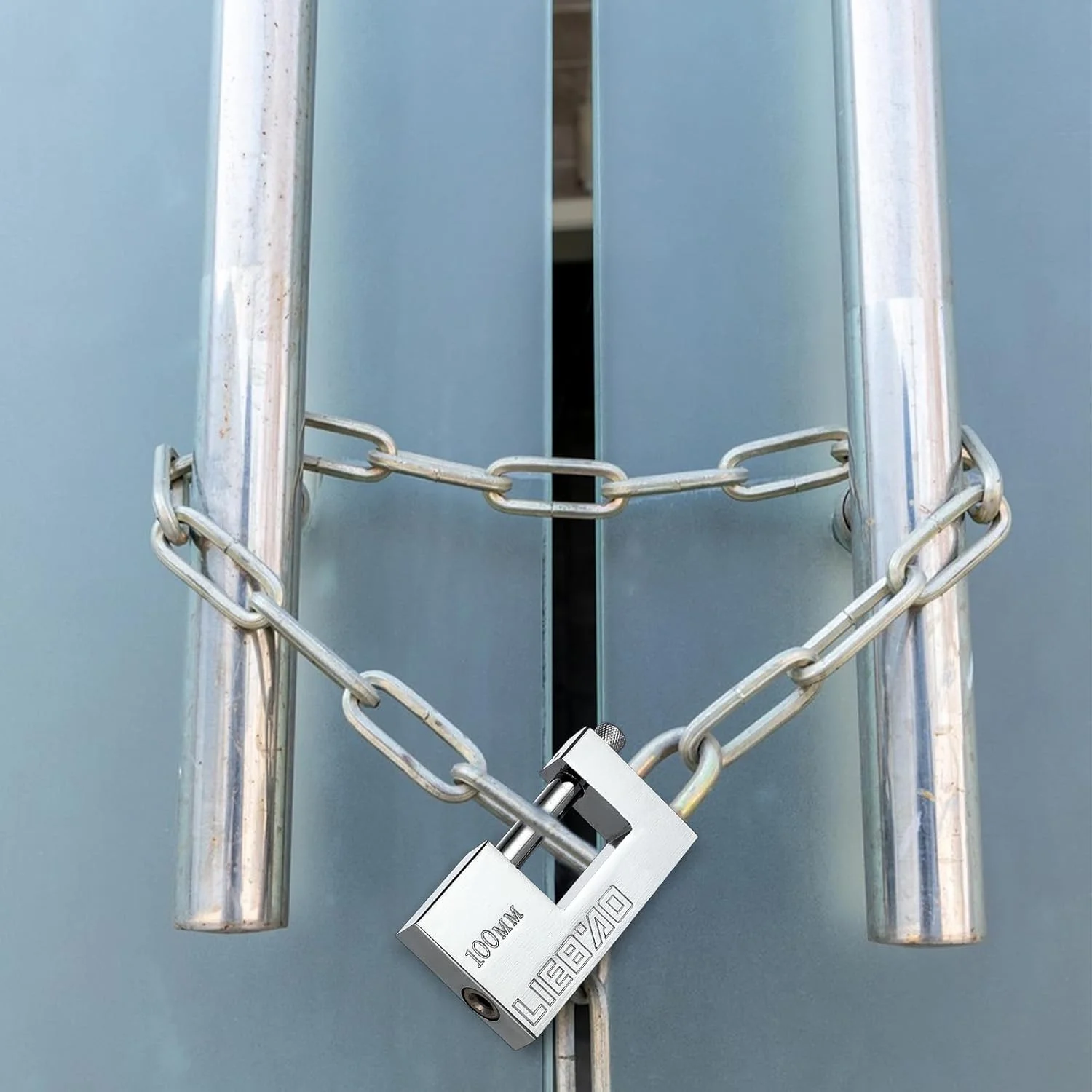 قفل کانتینری، قفل سنگین 96 میلی‌متری بزرگ برای سوله با 3 کلید، قفل‌های امنیتی بالا، قفل ضد آب برای گاراژ، کانتینر حمل و نقل، درب‌های داخلی و خارجی