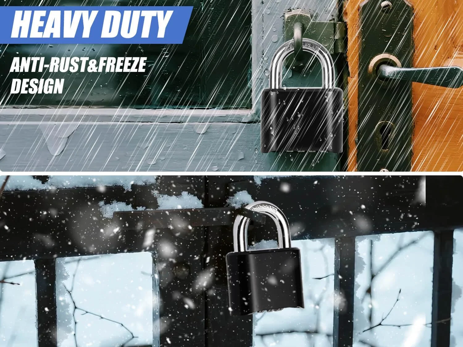 قفل رمزی ترکیبی DAYGOS - قفل سنگین 4 رقمی با حلقه فولادی سخت کاری شده، قفل ضد آب برای کمدهای ورزشی، انبار، سوله، حصار، دروازه (مشکی) قفل رمزی ترکیبی DAYGOS - قفل سنگین 4 رقمی با حلقه فولادی سخت کاری شده، قفل ضد آب برای کمدهای ورزشی، انبار، سوله، حصار، دروازه (مشکی)