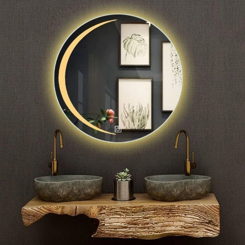 آینه حمام MZEER با چراغهای LED، آینه روشویی هوشمند و دیمر دار با نورپردازی، قابل نصب روی دیوار، ضد آب Zeenyi آینه حمام MZEER با چراغهای LED، آینه روشویی هوشمند و دیمر دار با نورپردازی، قابل نصب روی دیوار، ضد آب Zeenyi