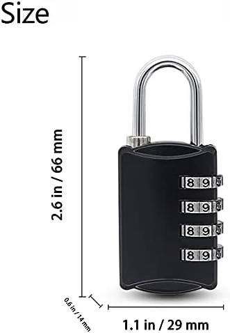 قفل رمزی 2 عددی، قفل 4 رقمی، قفل های امنیتی قابل تنظیم مجدد، برای مدرسه، کارمندان، باشگاه و کمدهای ورزشی، جعبه ابزار، کابینت های پرونده و غیره