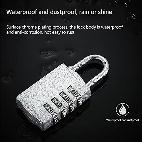 قفل رمزی 2 عددی، قفل 4 رقمی، قفل های امنیتی قابل تنظیم مجدد، برای مدرسه، کارمندان، باشگاه و کمدهای ورزشی، جعبه ابزار، کابینت های پرونده و غیره