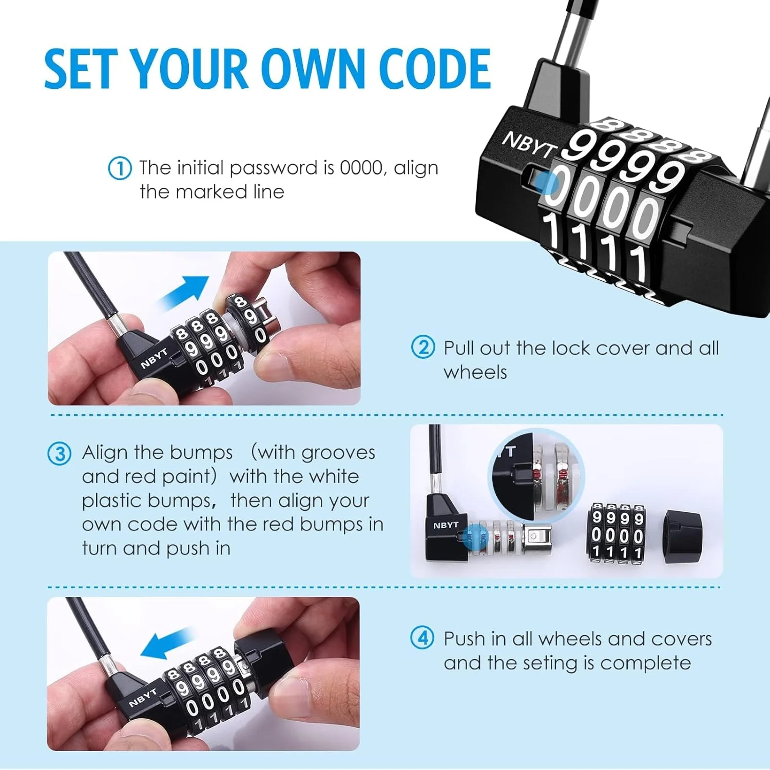 قفل ترکیبی، قفل ایمنی بلند با کد 4 رقمی، قفل دستگیره درب کابینت، قفل زنجیری بلند کوچک دستی ضد آب در فضای باز، قفل کابلی چمدان برای کیف مسافرتی دوچرخه قفل ترکیبی، قفل ایمنی بلند با کد 4 رقمی، قفل دستگیره درب کابینت، قفل زنجیری بلند کوچک دستی ضد آب در فضای باز، قفل کابلی چمدان برای کیف مسافرتی دوچرخه